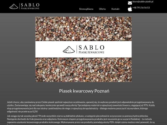 SABLO Piaski kwarcowe