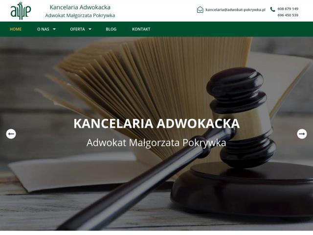 Adwokat Małgorzata Pokrywka