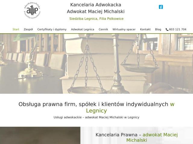 Kancelaria adwokacka adw. Maciej Michalski