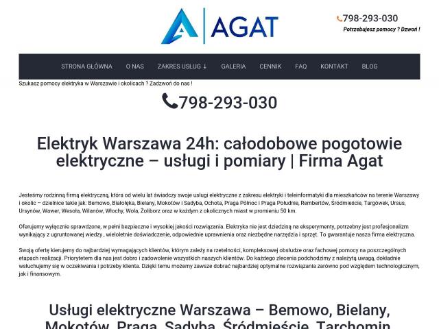 AGAT Adrian Popławski - elektryk Warszawa