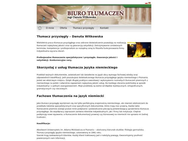 Biuro Tłumaczeń Danuta Witkowska