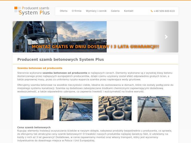 Producent szamb System Plus